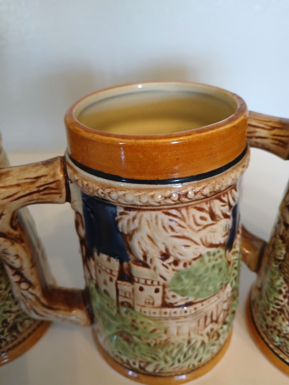 Vintage Set of 3 Ceramic Beer Steins / Mugs – Made in Japan - Picture 9 of 15